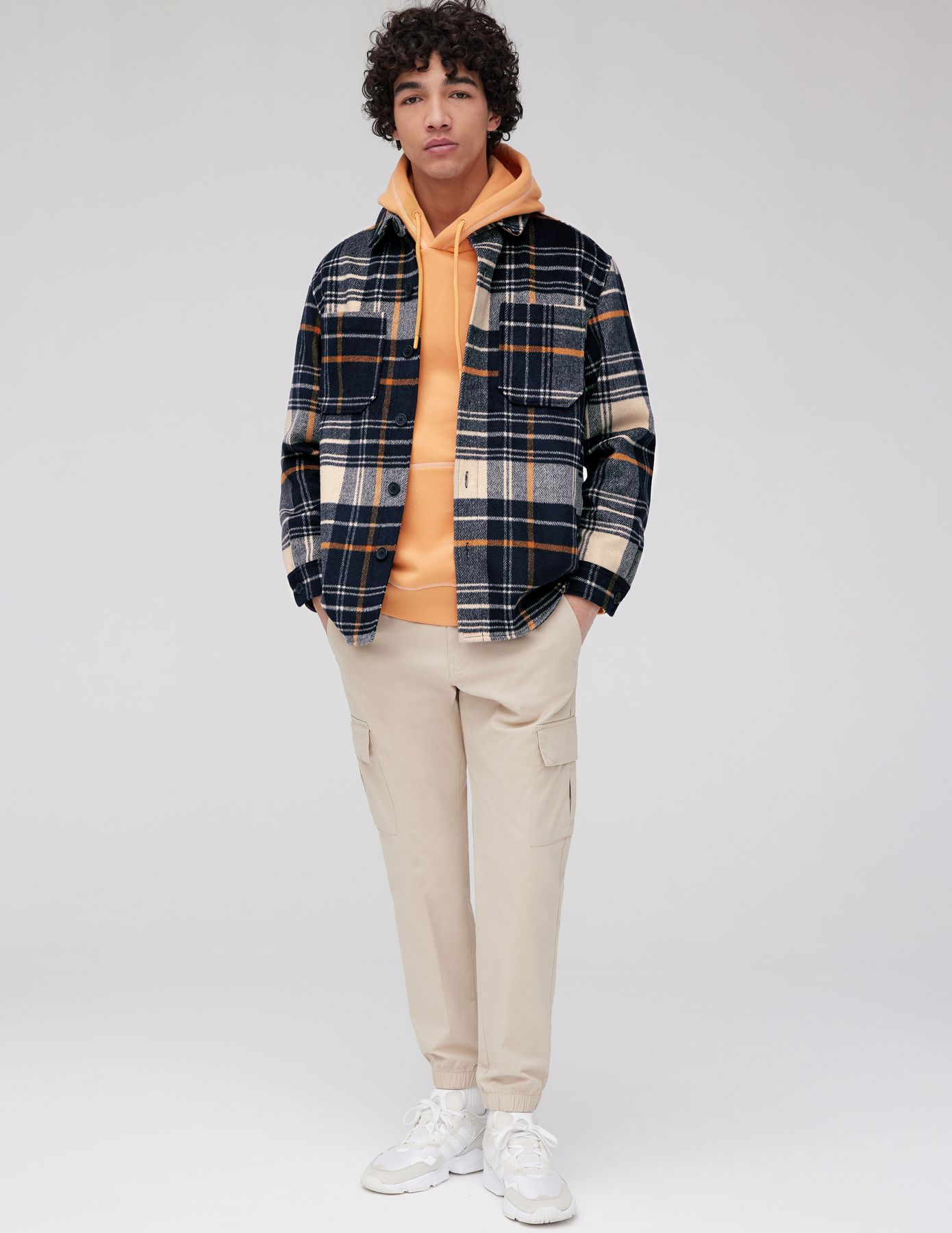 Veste surchemise à carreaux