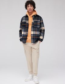 Veste surchemise à carreaux