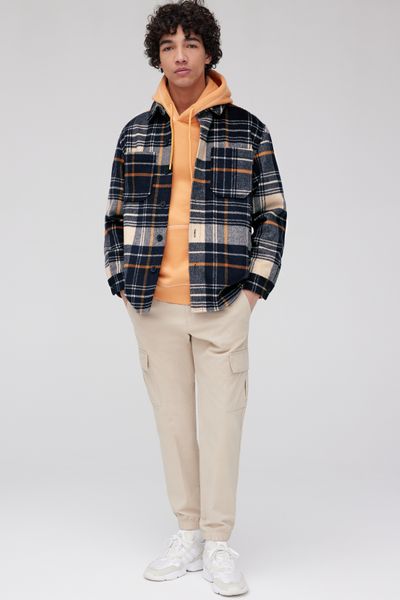 Veste surchemise à carreaux