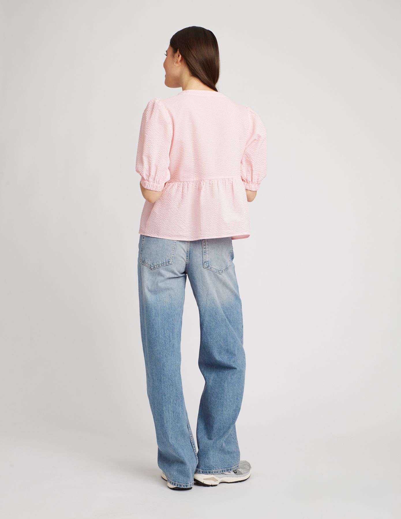 Chemise rayée à nœuds