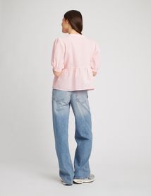 Chemise rayée à nœuds