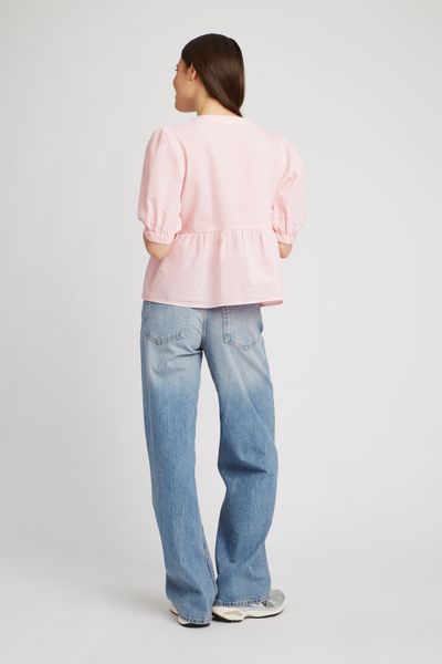 Chemise rayée à nœuds