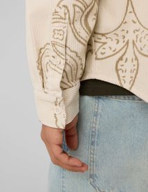 Chemise imprim&eacute;e en velours
