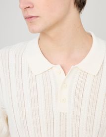 Polo maille fantaisie