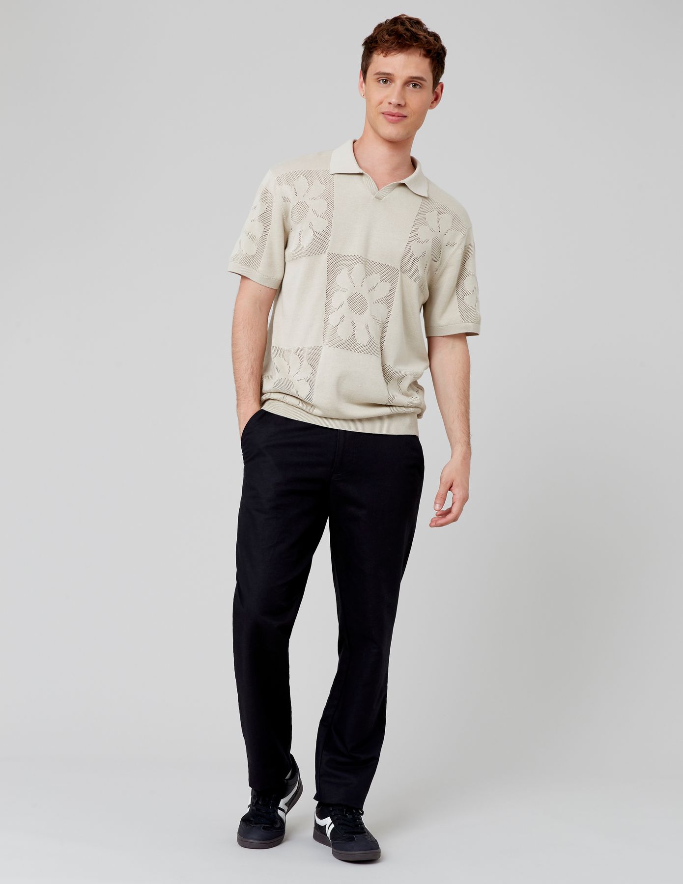 Pantalon de ville coton lin