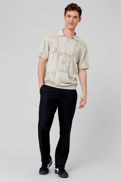 Pantalon de ville coton lin