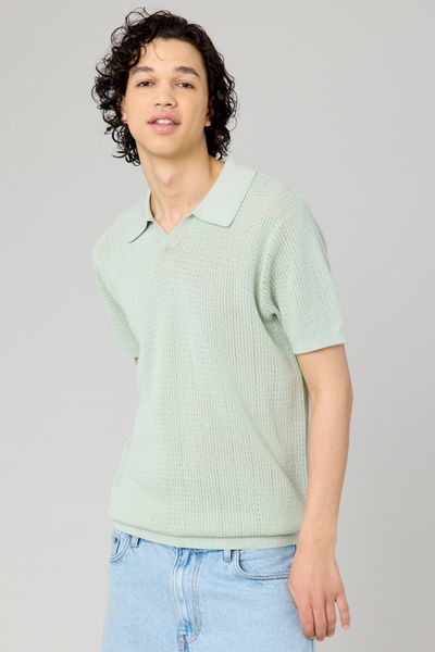 Polo maille ajourée