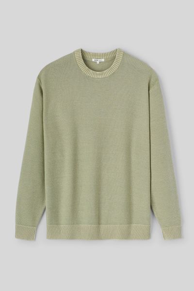 Pull col rond teint en pi&egrave;ce