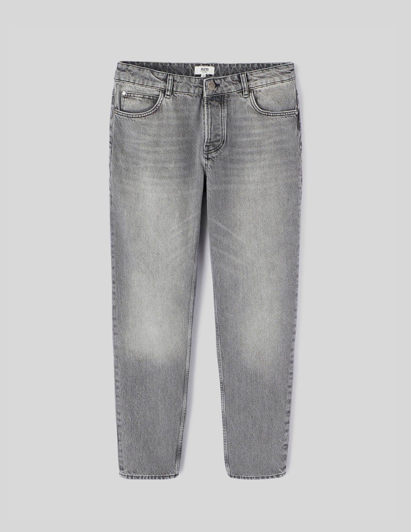 Jean relaxed gris moyen
