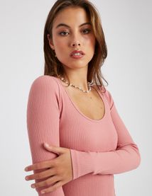 T-shirt manches longues uni