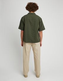 Chemise manches courtes broderie anglaise