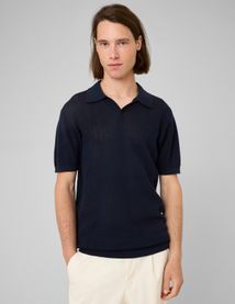 Polo maille ajour&eacute;e