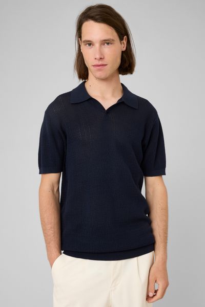 Polo maille ajour&eacute;e