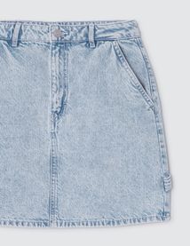 Jupe courte en jean cargo