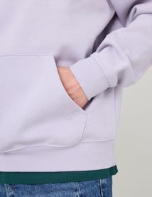 Sweat à capuche message brodé