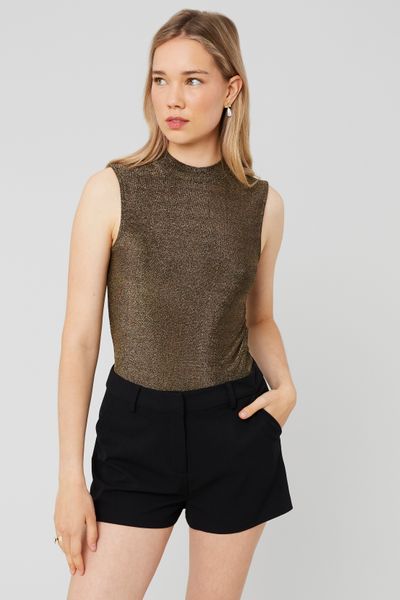 T-shirt sans manches pailleté