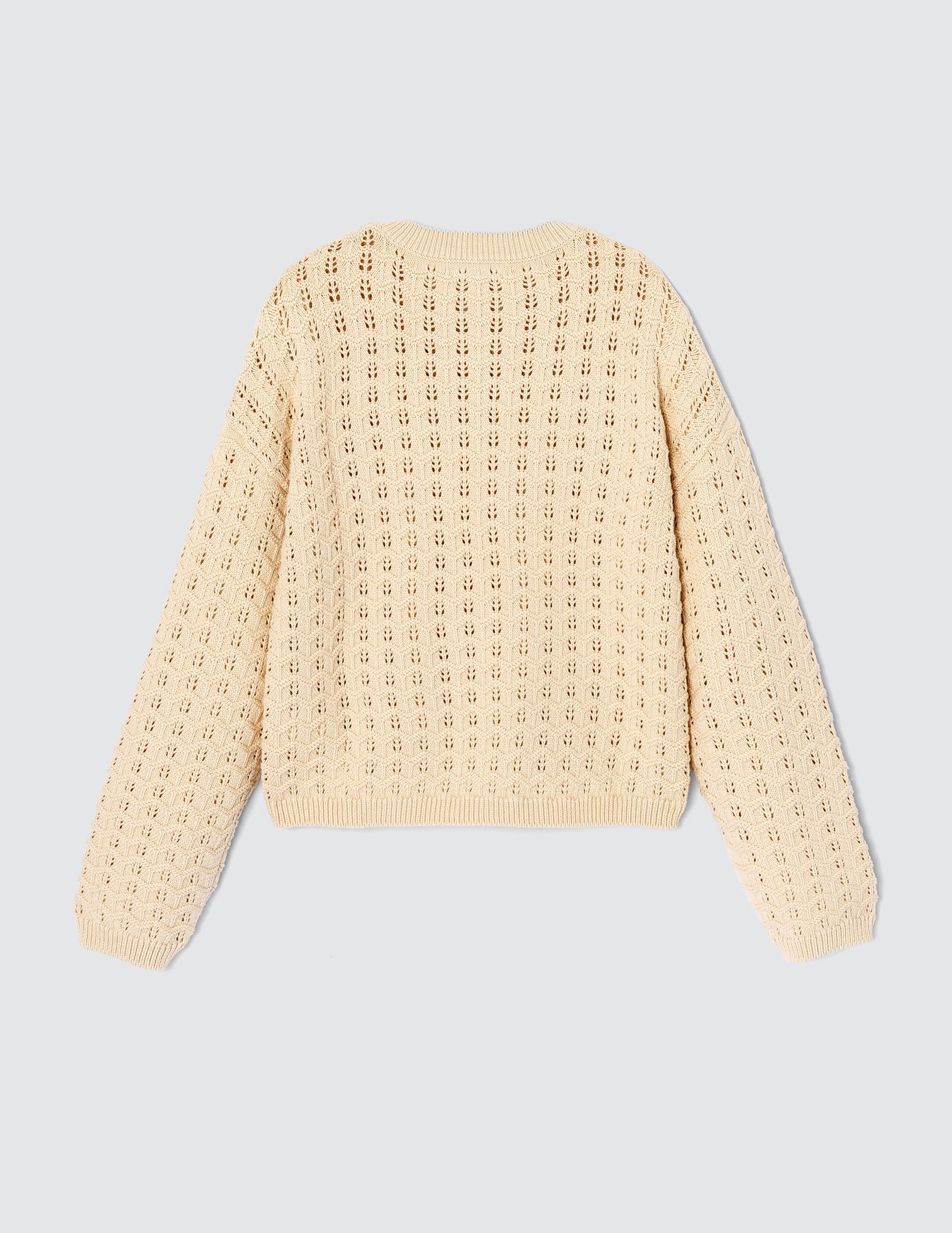Pull en crochet uni