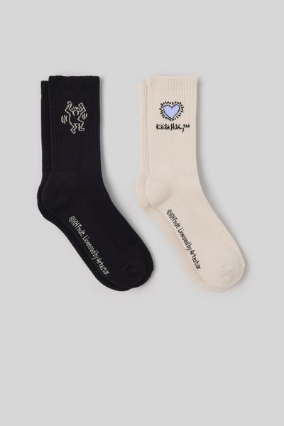 Lot de  2 chaussettes Keith Harring
