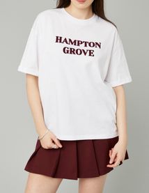 T-shirt imprim&eacute; flock