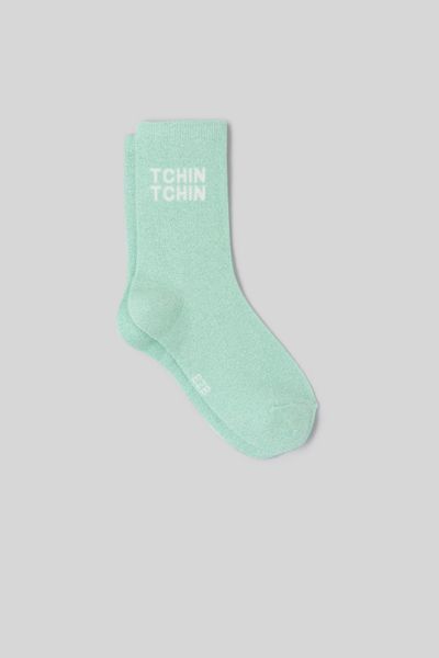 Chaussette unitaire wording lurex