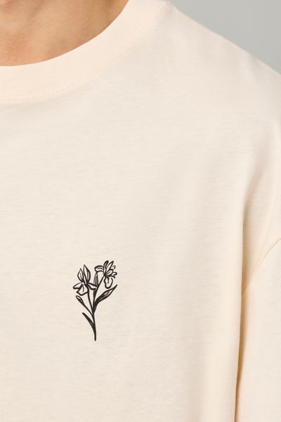 T-shirt patch dos imprimé