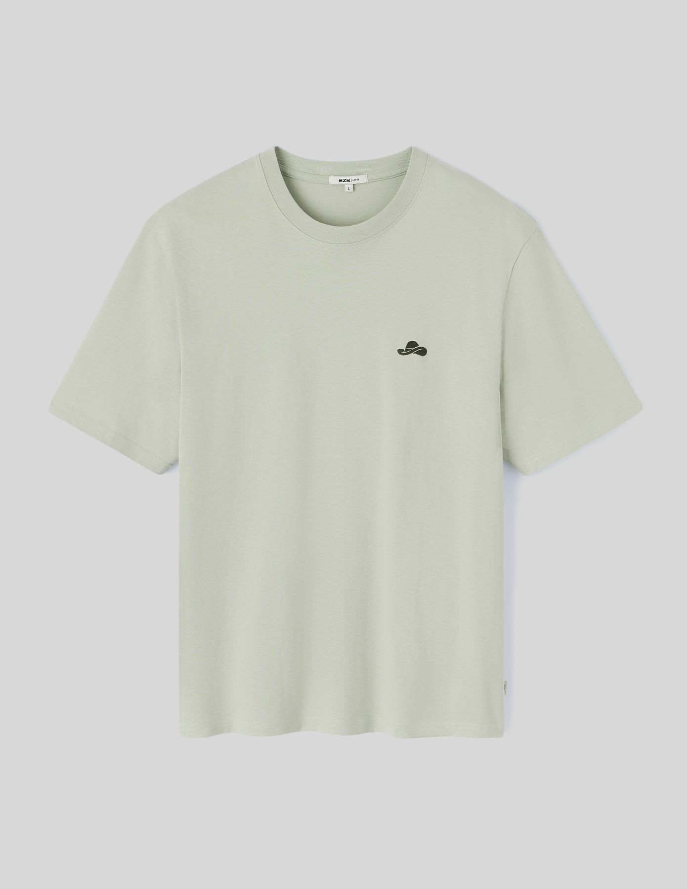 T-shirt broderie poitrine