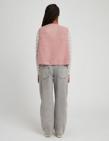 Gilet sans manches en sherpa