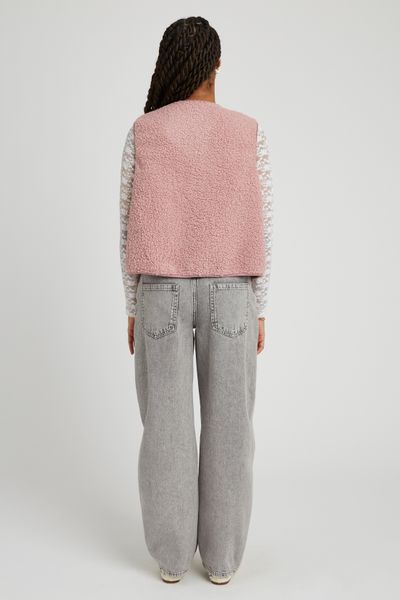 Gilet sans manches en sherpa