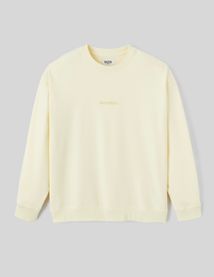 Sweat col rond broderie poitrine