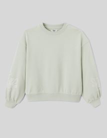 Sweat brodé manches