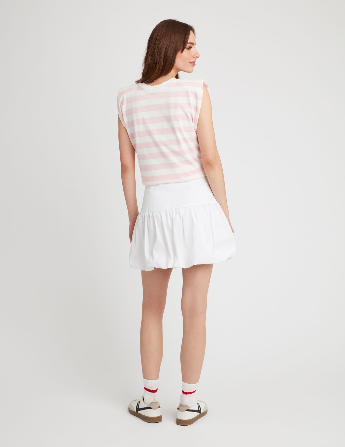 T-shirt sans manches rayé