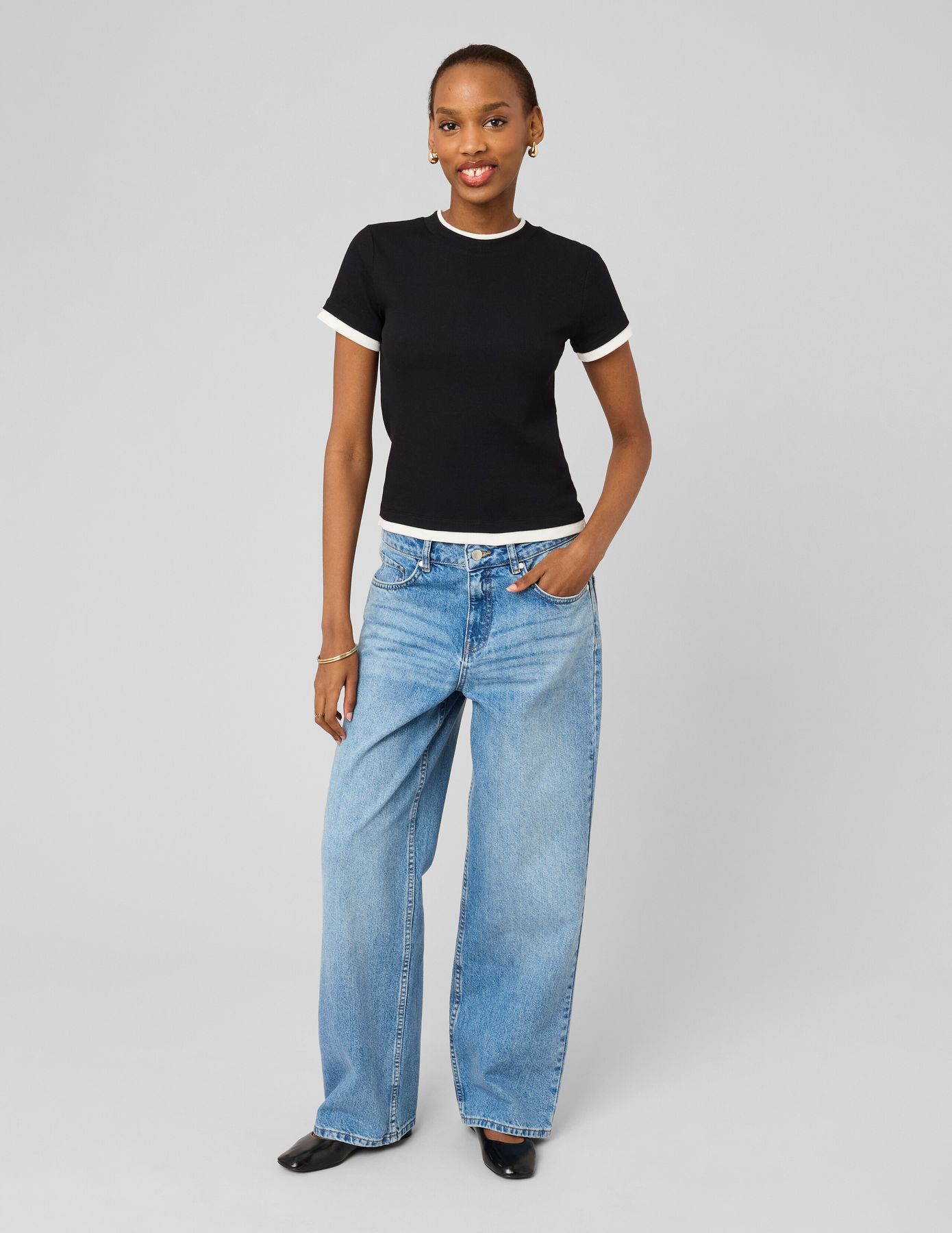 T-shirt effet de superposition