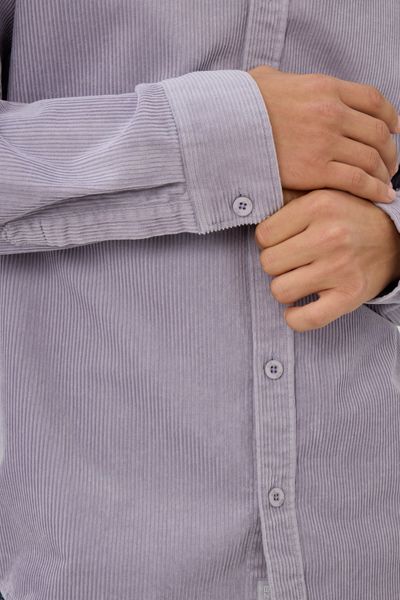 Chemise droite en velours