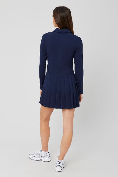Robe chemise plissée