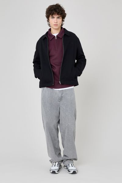 Sweat col polo zippé