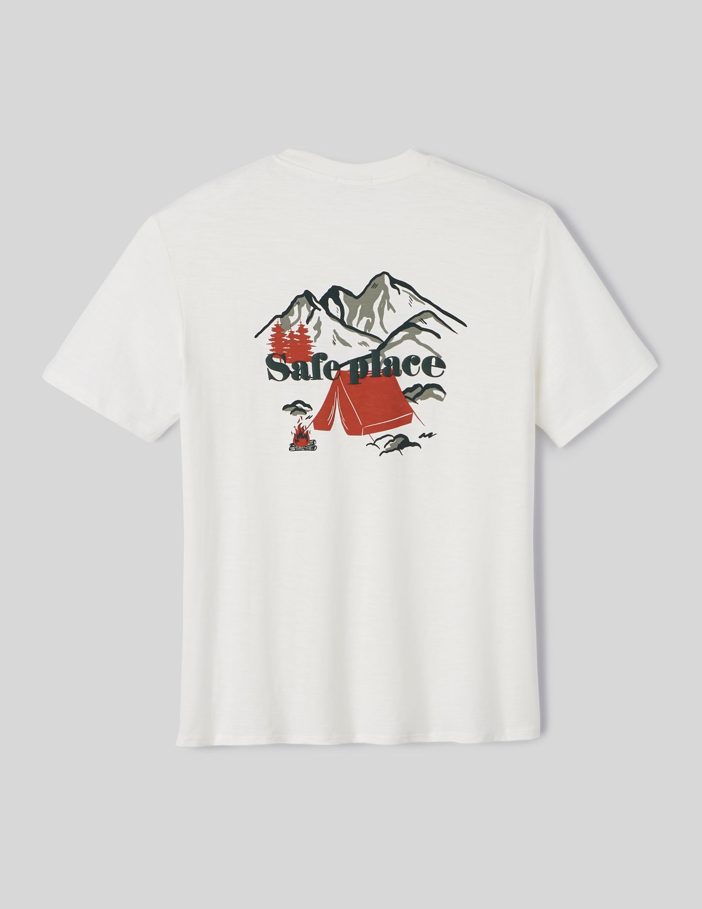 T-shirt mati&egrave;re flamm&eacute; imprim&eacute;