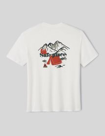 T-shirt mati&egrave;re flamm&eacute; imprim&eacute;