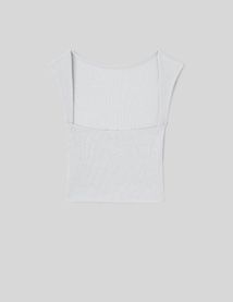 T-shirt dos nu pailleté