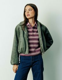 Veste en su&eacute;dine