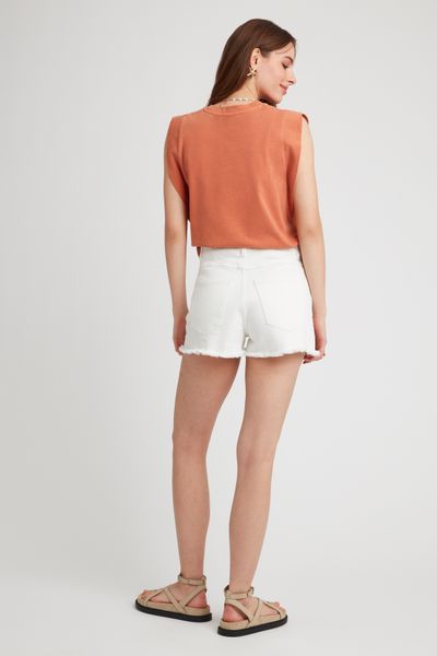 Short en jean raw cut
