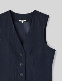 Gilet de costume rayé