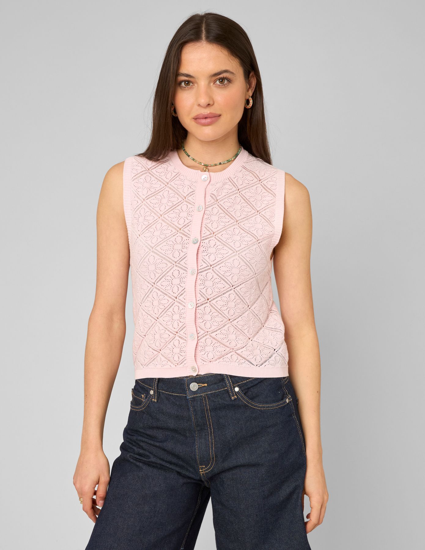 Gilet sans manches en crochet