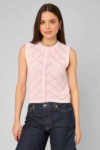 Gilet sans manches en crochet