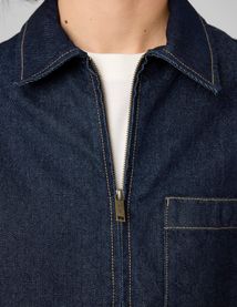 Veste en denim zipp&eacute;e