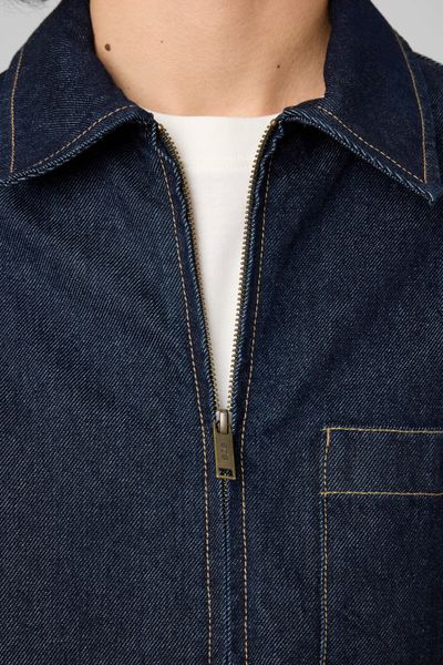 Veste en denim zipp&eacute;e