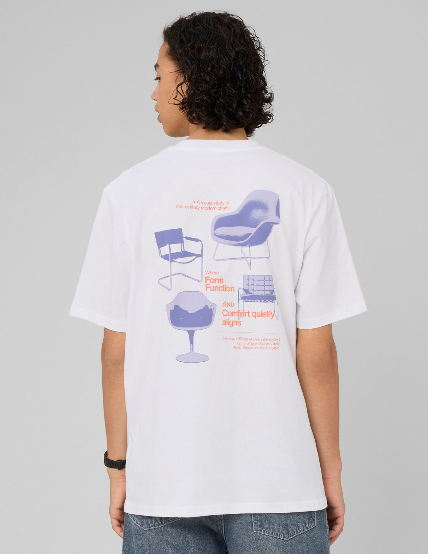 T-shirt imprim&eacute; devant/dos