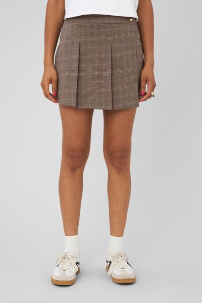 Jupe-short &agrave; carreaux