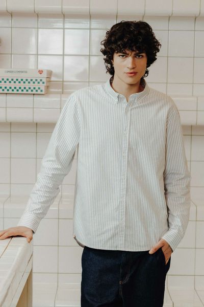 Chemise oxford ray&eacute;e