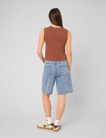 Top sans manches &agrave; n&oelig;uds