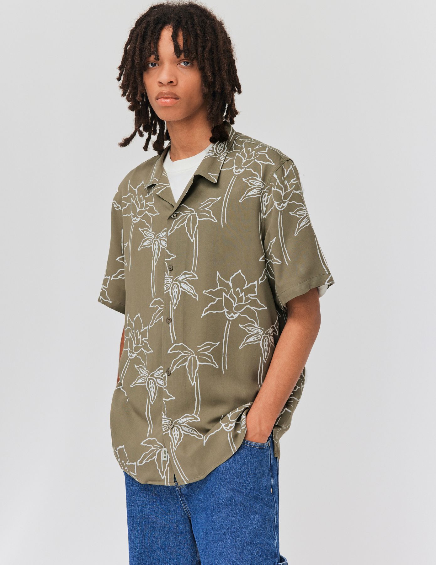 Chemisette imprim&eacute;e fluide